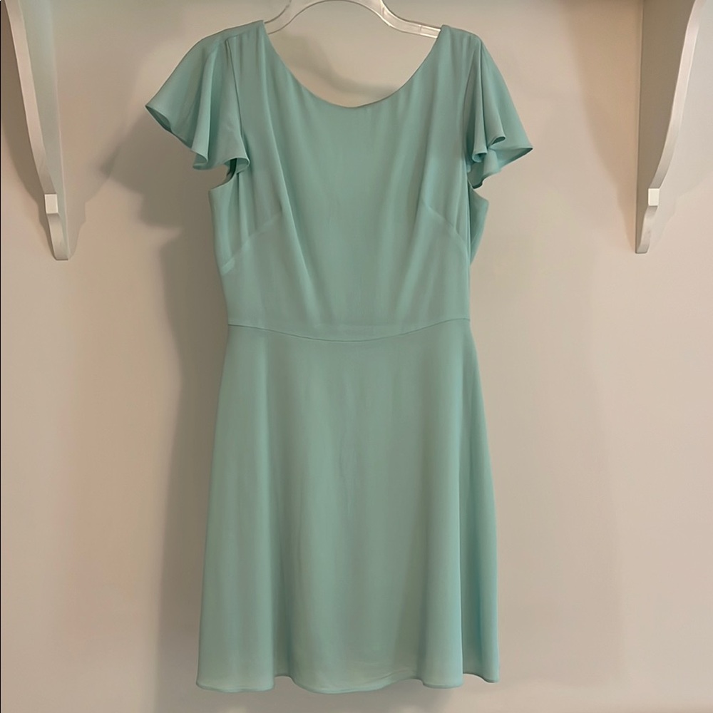 London Times Ruffled Sleeve Dress